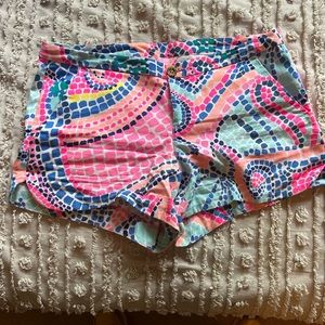 Lilly Pulitzer shorts - size 4 cotton button up shorts